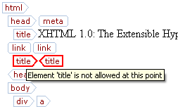 Invalid Element Example